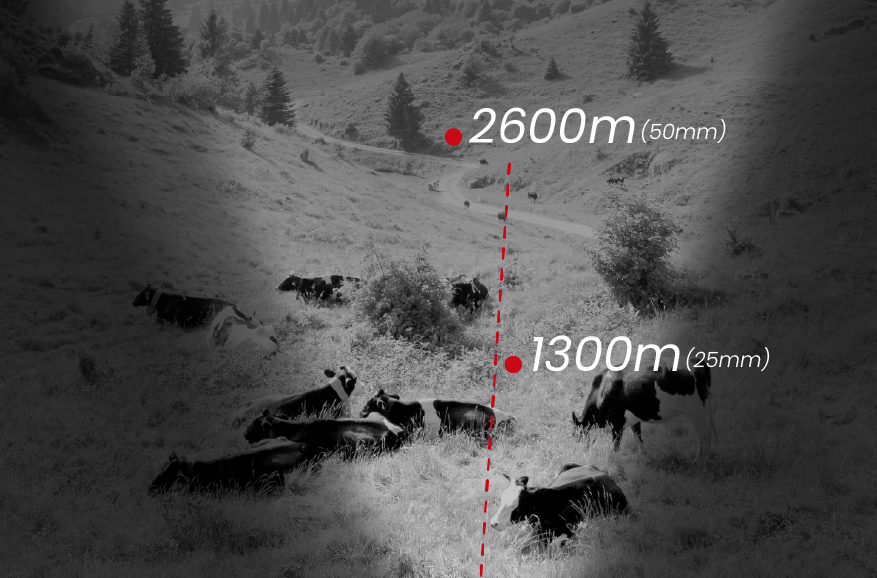 2600 m extrem große Reichweite