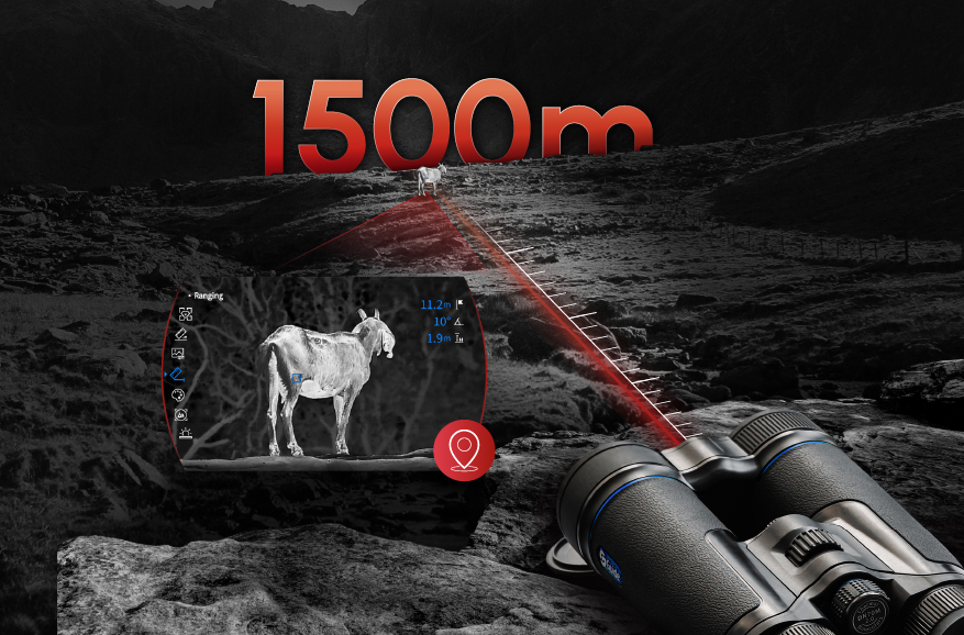 Integrierter LRF mit 1500 m Reichweite <br> Präzise Zielerfassung